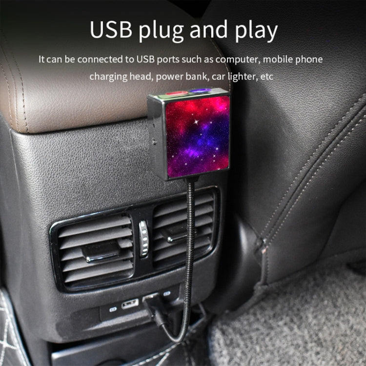 C208 5V 0.1W IPX4 USB Car Rotating Star Lights Red Blue Starry Sky Atmosphere Lamp ÎҵÄÉ̵ê