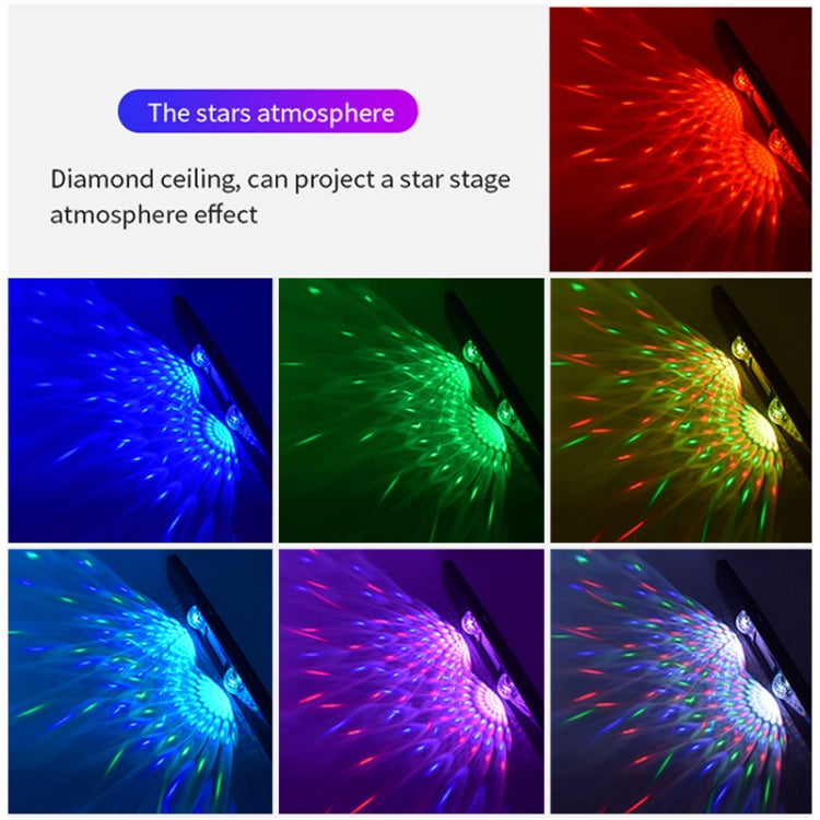 D88 5V 2.5W Car Colorful Starry Sky Atmosphere Lamp without Remote Control ÎҵÄÉ̵ê