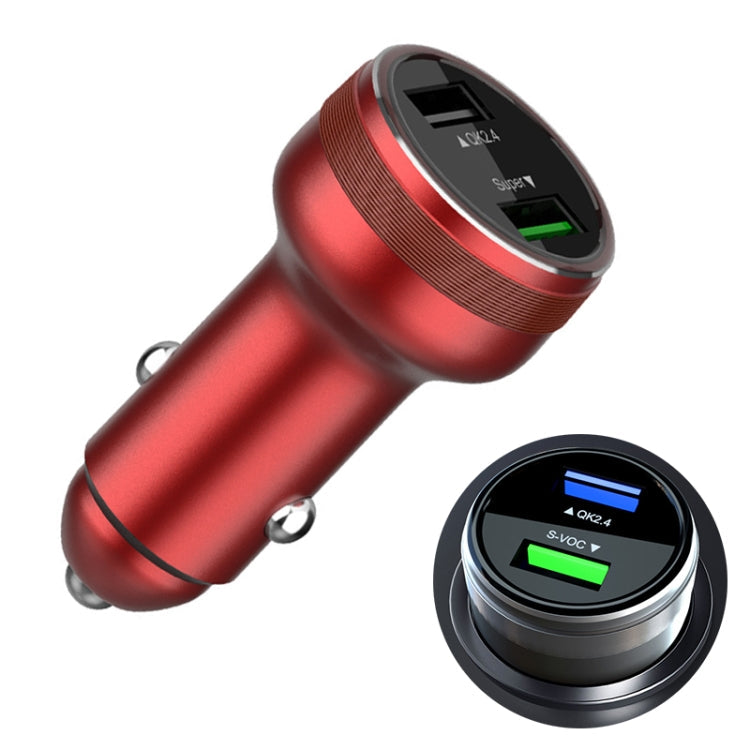 Dual USB 66W Car Flash Charger for OPPO / Huawei