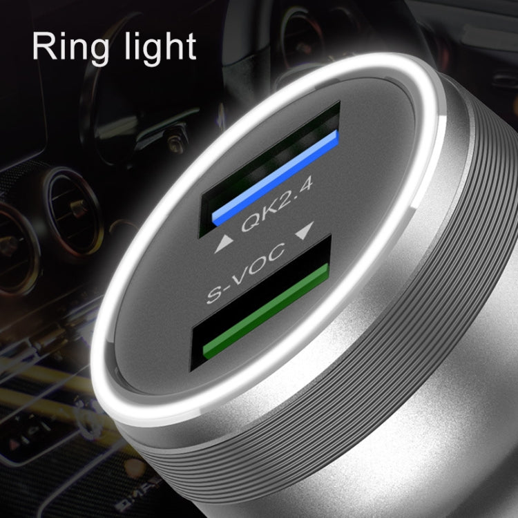 Dual USB 66W Car Flash Charger for OPPO / Huawei