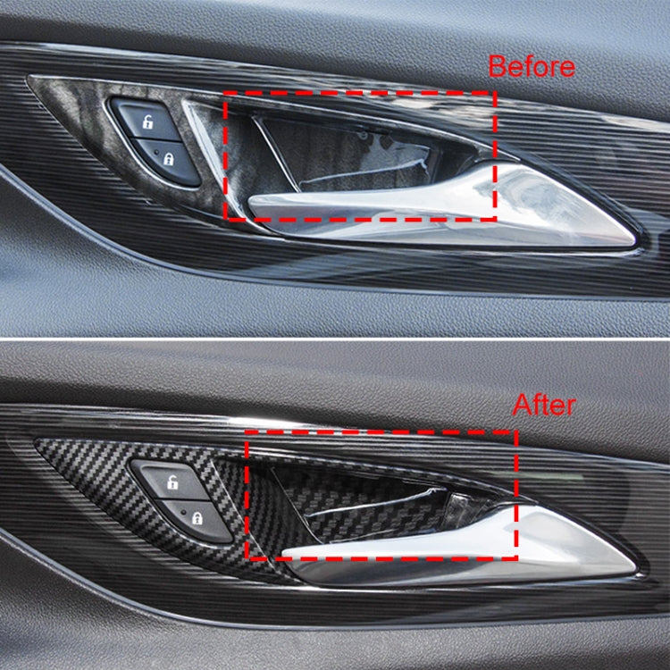 4 in 1 Car Carbon Fiber Inner Door Bowl Decorative Sticker for Buick Regal 2017-2021 ÎҵÄÉ̵ê