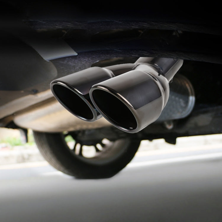 Universal Car Styling Stainless Steel Elbow Exhaust Tail Muffler Tip Pipe, Inside Diameter: 7.2cm ÎҵÄÉ̵ê