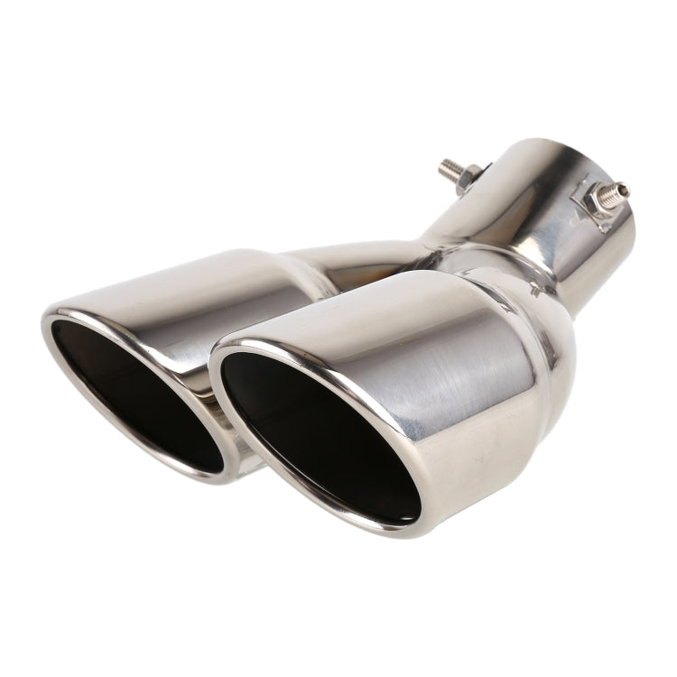 Universal Car Styling Stainless Steel Elbow Exhaust Tail Muffler Tip Pipe, Inside Diameter: 6cm