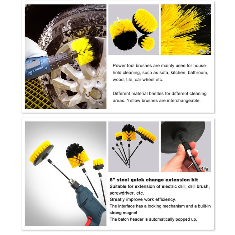 32 in 1 Floor Wall Window Glass Cleaning Descaling Electric Drill Brush Head Set