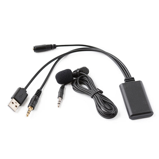 Car AUX Music + MIC Bluetooth Phone Cable, Cable Length: 1.5m