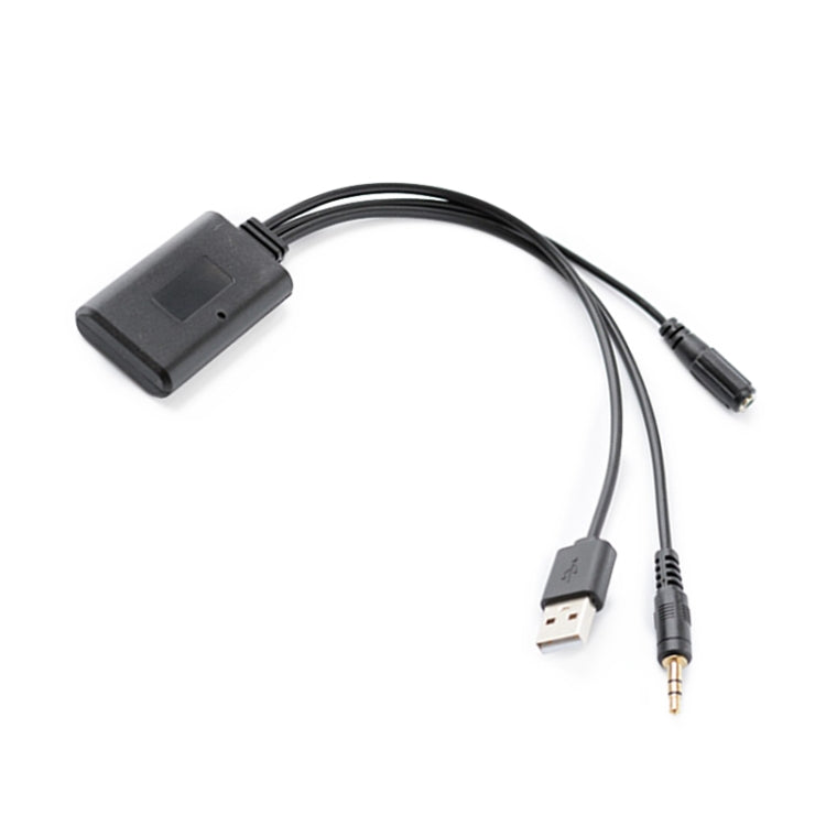 Car AUX Music + MIC Bluetooth Phone Cable, Cable Length: 1.5m