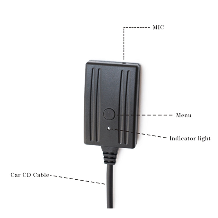 Car RD45 / RD43 Bluetooth Wireless MIC Audio Adapter Cable for Citroen C2/C5 / Peugeot 307 408 508