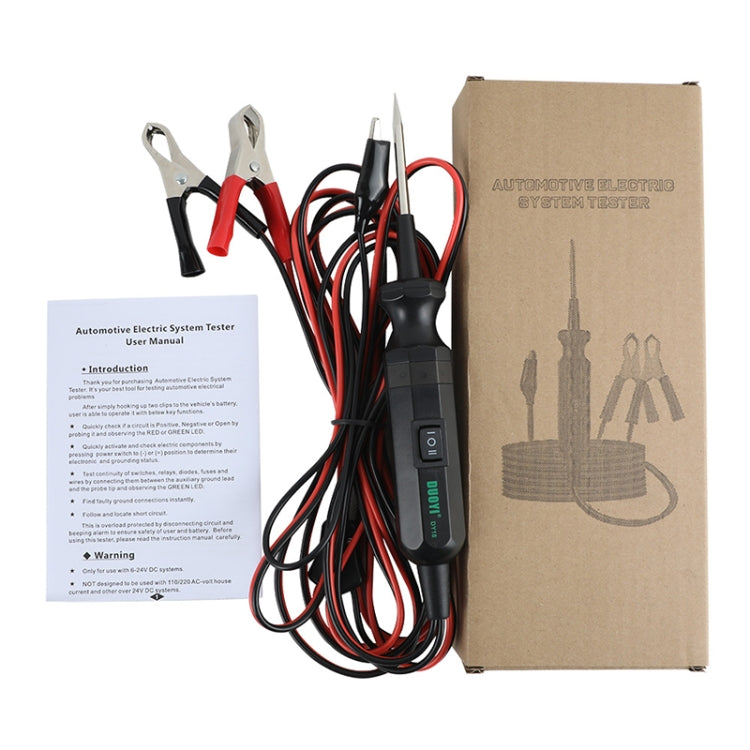 DUOYI DY18 Car Circuit Tester Probe Diagnostic Tool 12V 24V Current Voltmeter