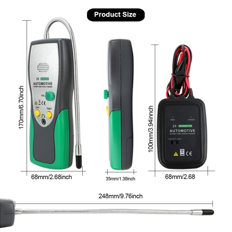 DUOYI DY25 Car Tester Cable Short & Open Circuit Finder Tester Tracer Diagnose Tone Line Finder ÎҵÄÉ̵ê