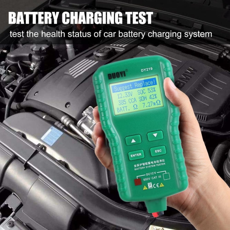 DUOYI DY219 Digital Battery Analyzer Car Fault Diagnostic Device Current and Voltage Detector ÎҵÄÉ̵ê