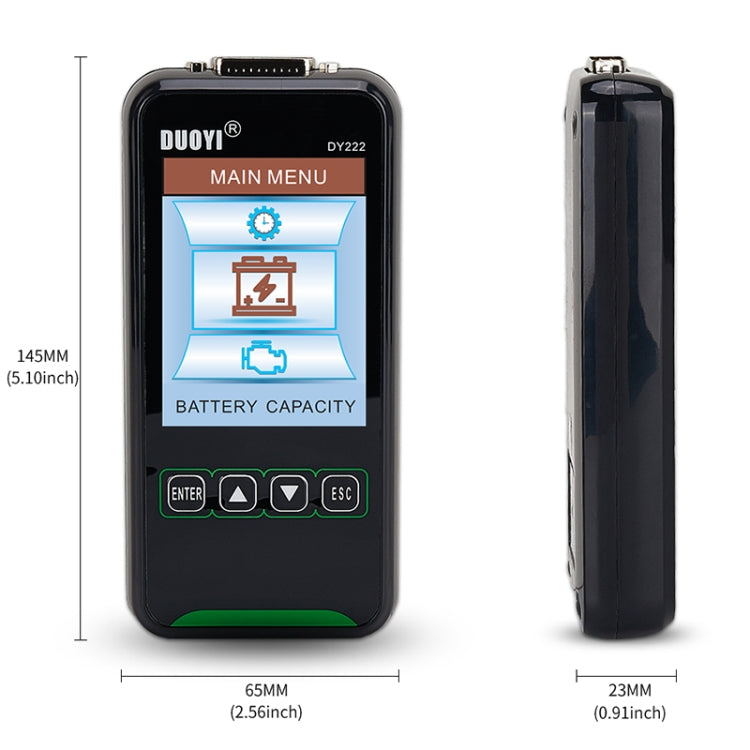 DUOYI DY222 Car 12V / 24V Battery Tester