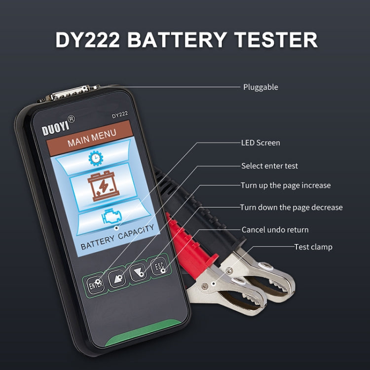 DUOYI DY222 Car 12V / 24V Battery Tester ÎҵÄÉ̵ê