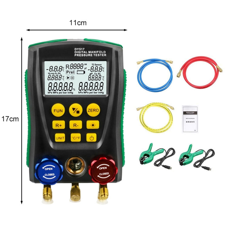 DUOYI DY517A Car Air Conditioning Diagnostic Instrument Temperature Monitor Fluoride Meter