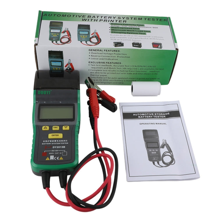 DUOYI DY2015B Car 12V Battery Tester