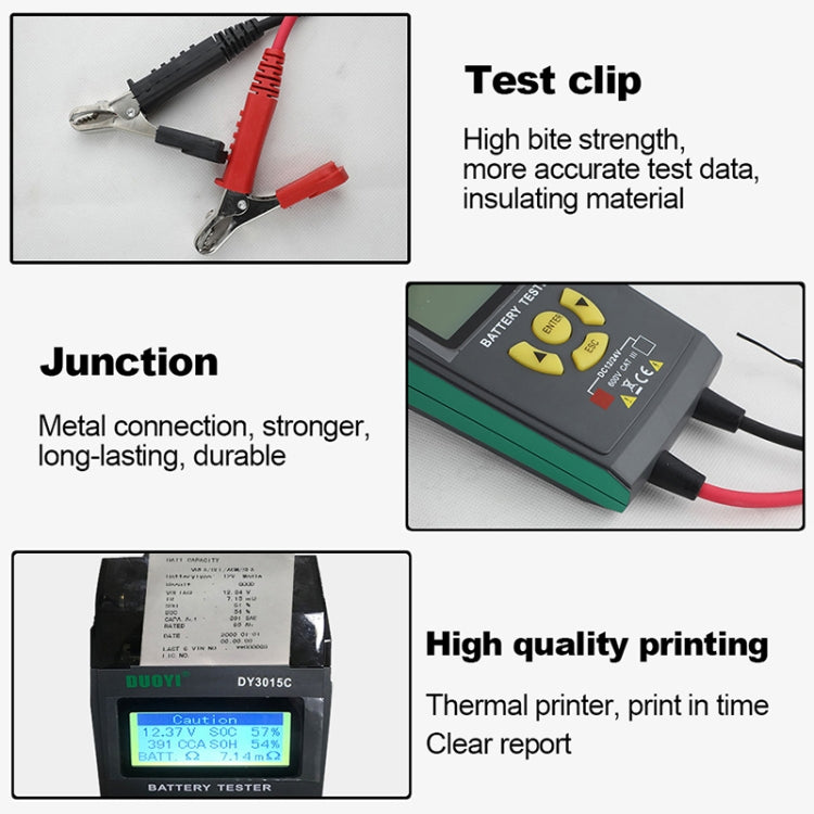 DUOYI DY3015C Car 24V Battery Tester