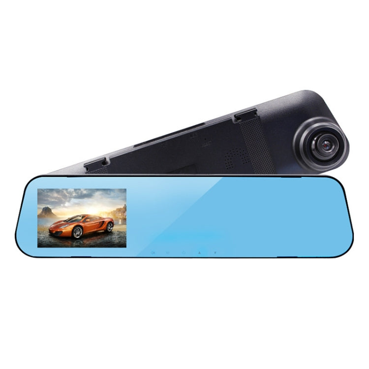 4 inch Car Rearview Mirror Single Recording Driving Recorder DVR Support Motion Detection / Gravity Sensor-Reluova