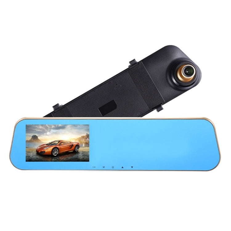 4.19 inch Car Rearview Mirror HD Night Vision Single Recording Driving Recorder DVR Support Motion Detection / Loop Recording-Reluova