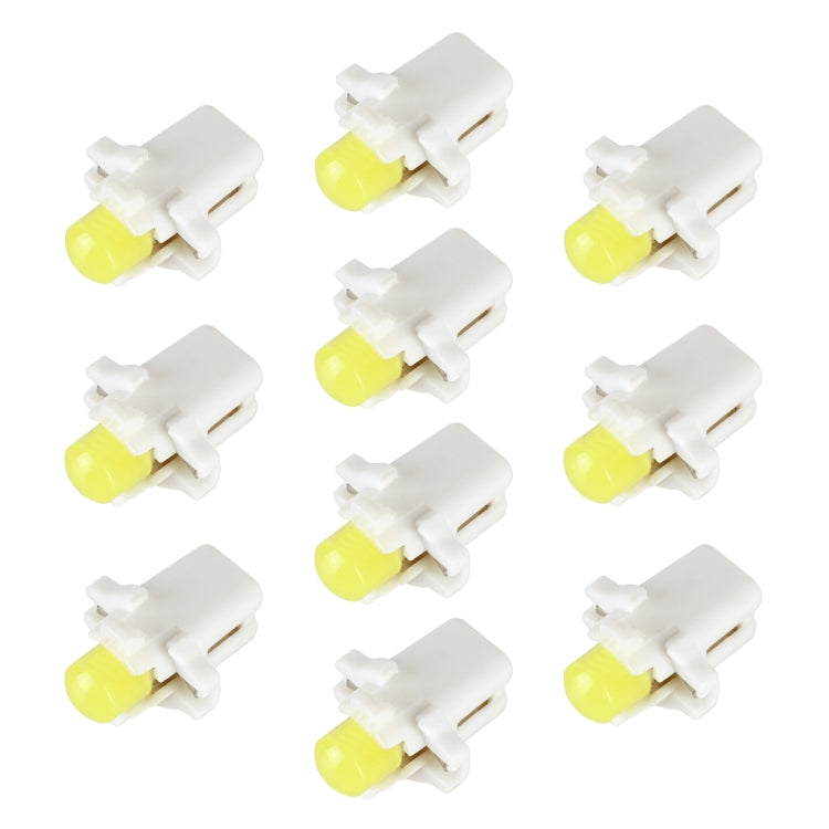 10 PCS B8.3 0.2W DC12V Wedge Instrument Panel COB LED Light Dashboard Gauge Cluster Indicator Lamp Bulb