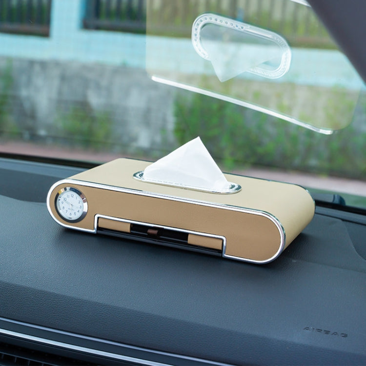 Car Dashboard Diamond Paper Towel Box with Temporary Parking Phone Number Card & Phone Holder & Clock ÎҵÄÉ̵ê