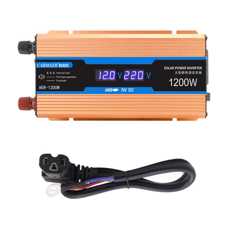 Carmaer 48V to 220V 1200W Car Multi-function Double Digital Display Inverter Household Power Converter ÎҵÄÉ̵ê