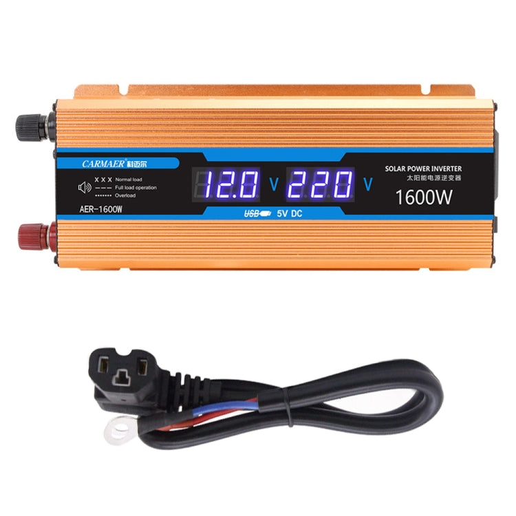 Carmaer 60V to 220V 1600W Car Multi-function Double Digital Display Inverter Household Power Converter ÎҵÄÉ̵ê