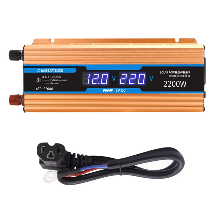 Carmaer 60V to 220V 2200W Car Multi-function Double Digital Display Inverter Household Power Converter ÎҵÄÉ̵ê