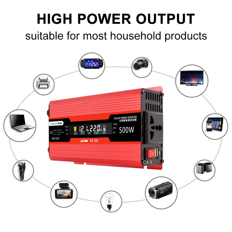 Carmaer US Plug 12V to 110V 500W Car LCD Display Inverter Household Power Converter ÎҵÄÉ̵ê