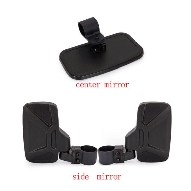 Universal For All-terrain Vehicles Central Rearview Mirror Side Mirror Combination Set For UTV / ATV ÎҵÄÉ̵ê