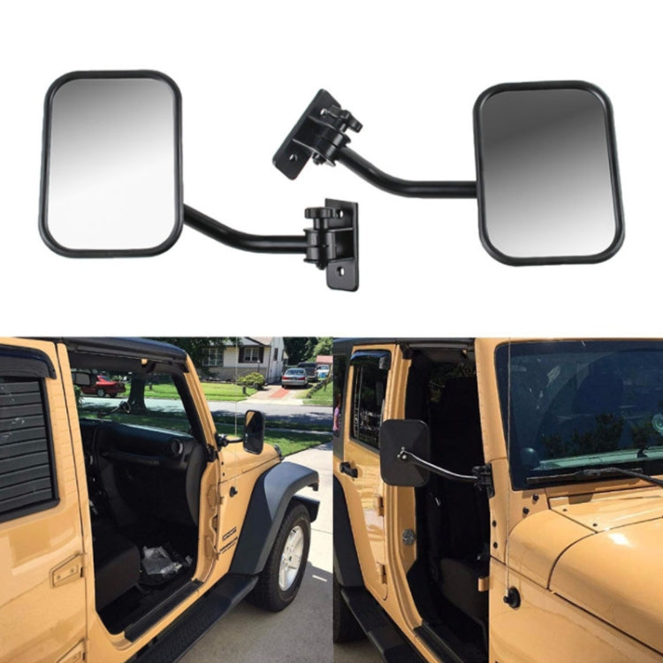 SF-JP-003 Pair  Car Side Door Rearview Mirror Adjustable Shape Angle Lens Blind Spot Exterior Mirror for Jeep Wrangler ÎҵÄÉ̵ê