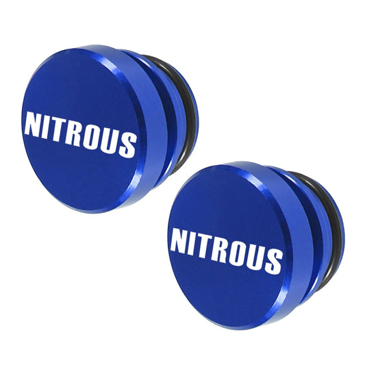 2 PCS Car / Motorcycle NITROUS Letter Metal Cigarette Lighter Dust Cover-Reluova