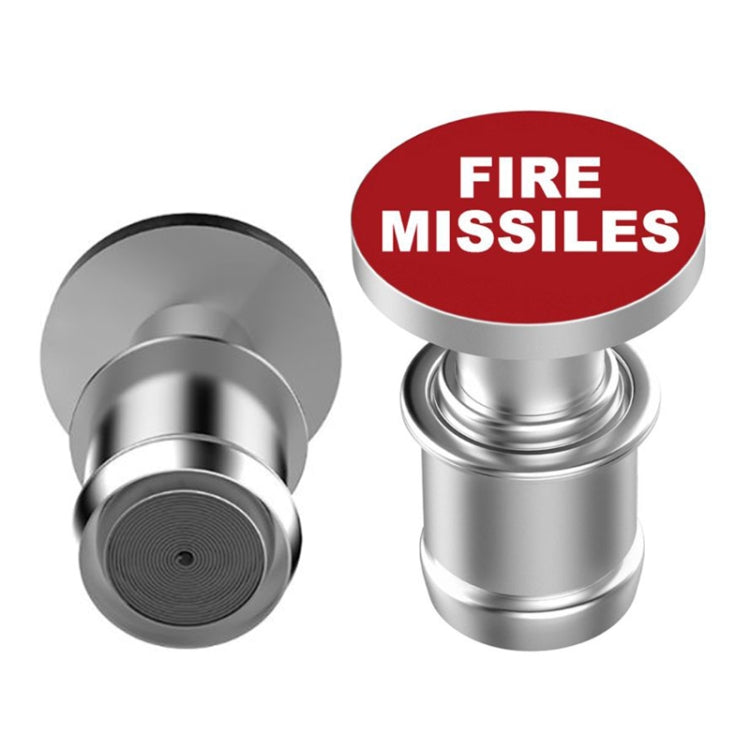 2 PCS 12V Car / Motorcycle FIRE MISSILE Letter Metal Cigarette Lighter Cigarette Butt-Reluova