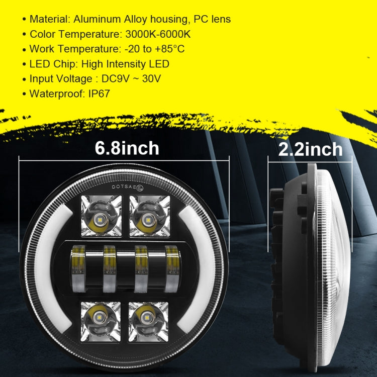 Car 7 inch DC9-30V  LED Headlight Modification Accessories for Jeep Wrangler ÎҵÄÉ̵ê