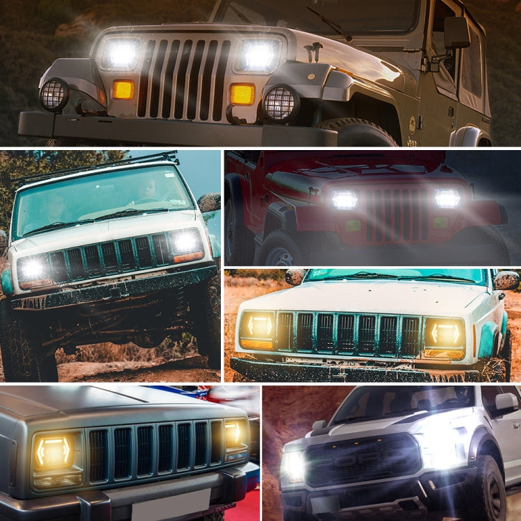 Car 7 inch Square DC9-30V  LED Headlight Modification Accessories for Jeep Wrangler ÎҵÄÉ̵ê