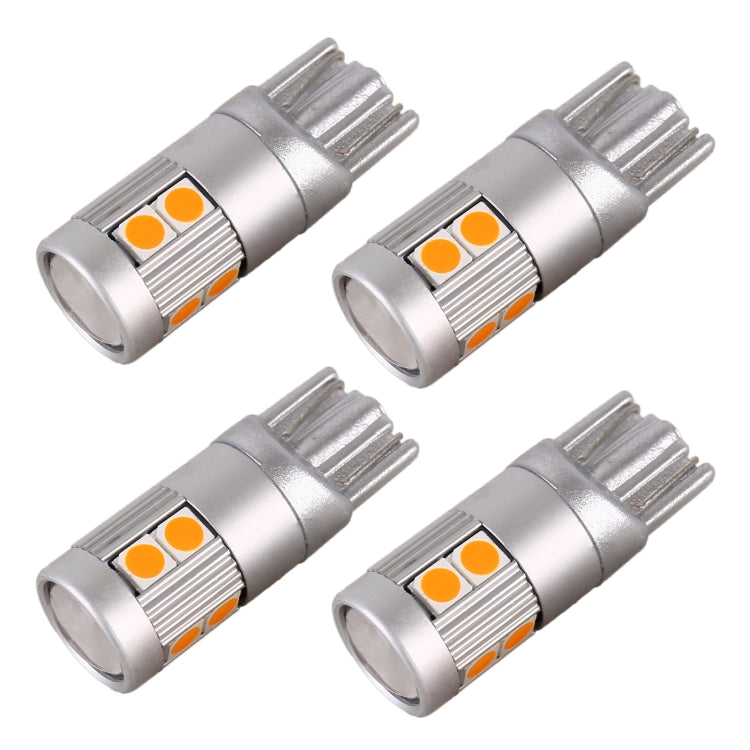 4 PCS T10 DC12V / 2W Car Clearance Light 9LEDs SMD-3030 Lamp Beads