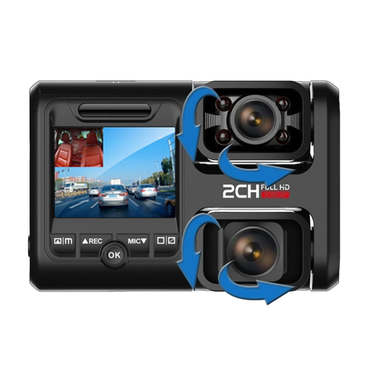 Z30 WiFi Dual-lens HD 2160P Non-light Night Vision 360-degree Panoramic Driving Recorder, Standard Version