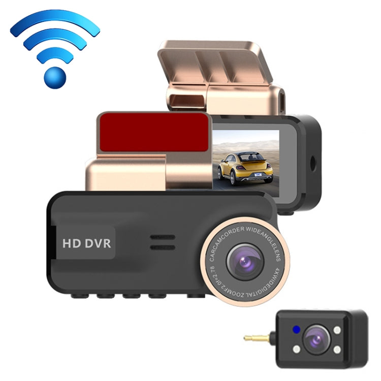 F22 3.16 inch 1080P HD Night Vision WiFi Connected Driving Recorder with In-car View Camera ÎҵÄÉ̵ê