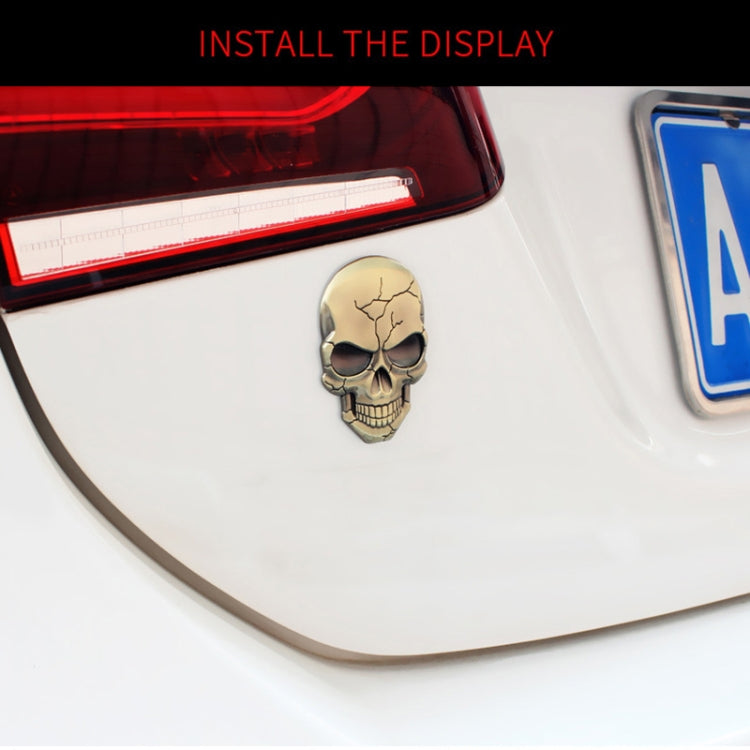 Three-dimensional Devil Skull Metal Car Sticker ÎҵÄÉ̵ê