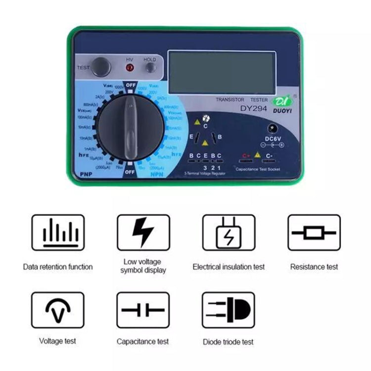 DUOYI DY294 Multifunction Digital Transistor AnalyzerTester ÎҵÄÉ̵ê