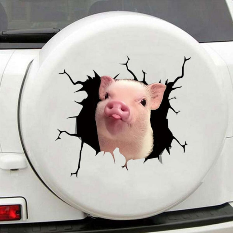 6pcs/Set Creative Broken 3D Pig Car Stickers ÎҵÄÉ̵ê