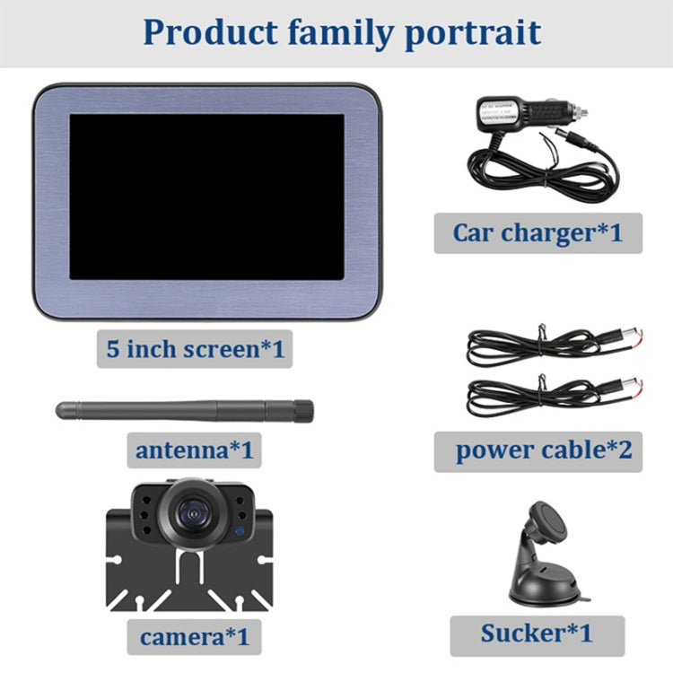 PZ510-W 5 inch Car Wireless Reversing Video Style 2 ÎҵÄÉ̵ê