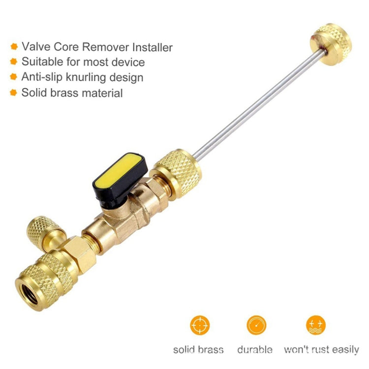 R410A R22 Spool Remover Installation Tool with Dual Size SAE 1/4 and 5/16 Ports ÎҵÄÉ̵ê