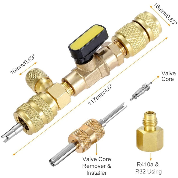 R410A R22 Spool Remover Installation Tool with Dual Size SAE 1/4 and 5/16 Ports ÎҵÄÉ̵ê