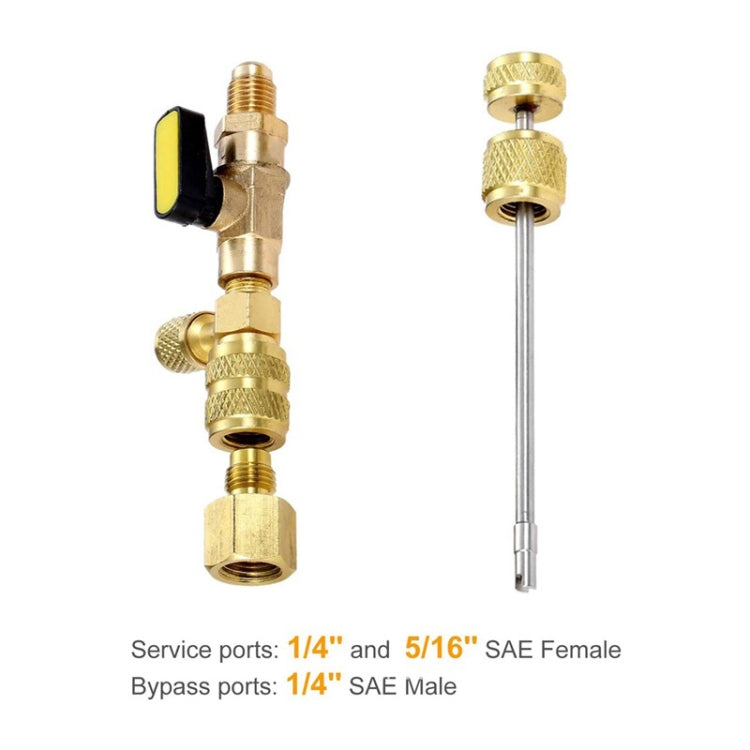 R410A R22 Spool Remover Installation Tool with Dual Size SAE 1/4 and 5/16 Ports ÎҵÄÉ̵ê