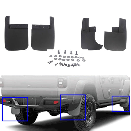 Car ABS Splash Flaps Mudguards Fender Guard for Jeep Wrangler JT 2019-2021