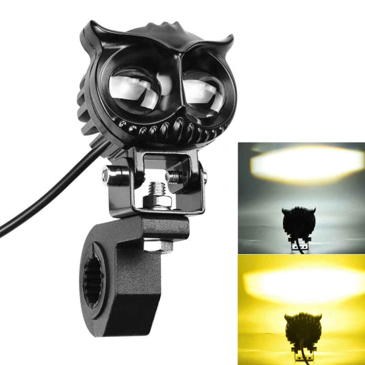 ZH-1584A1 External Waterproof Double Lamp Bead LED Headlight Owl Dragon Button Type ÎҵÄÉ̵ê