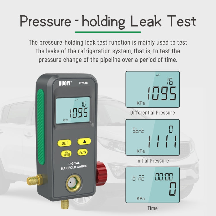 DUOYI DY518 Car Air Conditioning Repair Electronic Refrigerant Meter Air Conditioning Fluoride Meter ÎҵÄÉ̵ê