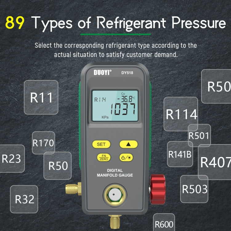 DUOYI DY518 Car Air Conditioning Repair Electronic Refrigerant Meter Air Conditioning Fluoride Meter ÎҵÄÉ̵ê