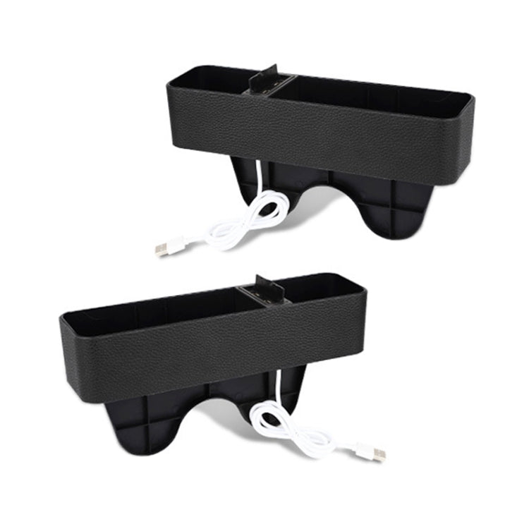 1 Pair Car Multi-functional Seat Crevice USB Storage Box