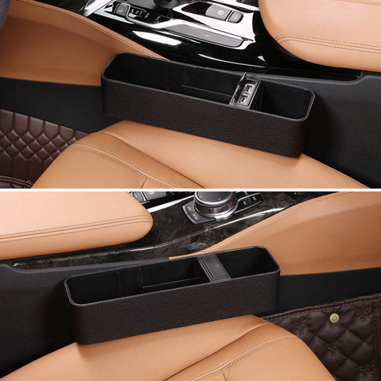 1 Pair Car Multi-functional Seat Crevice USB Storage Box