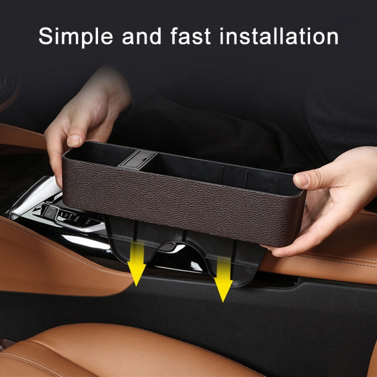 1 Pair Car Multi-functional Seat Crevice USB Storage Box